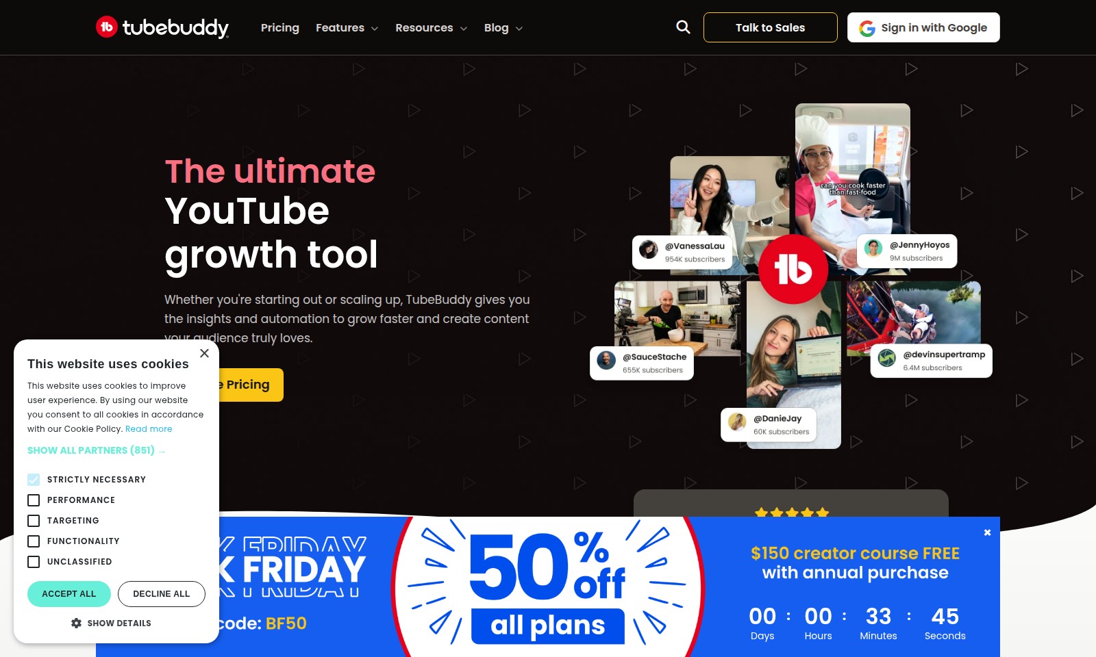 TubeBuddy TubeBuddy - TubeBuddy cung cấp các công cụ thiết yếu cho những