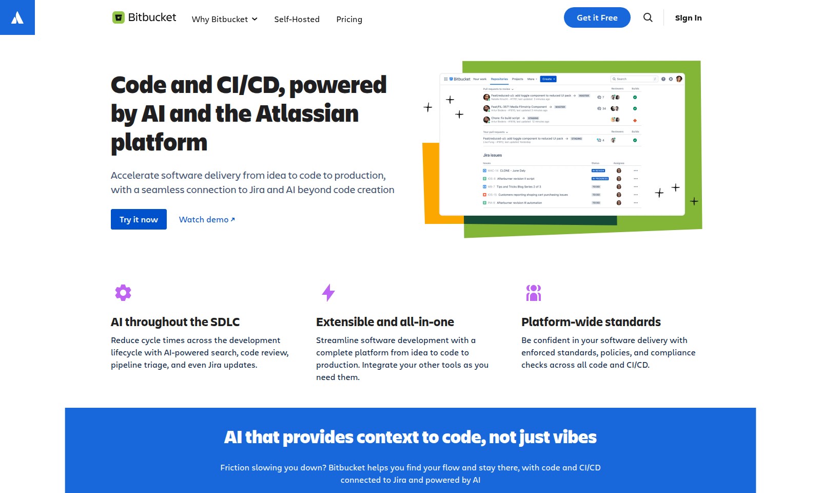 Bitbucket Bitbucket - Bitbucket offers an all-in-one platform for softwa