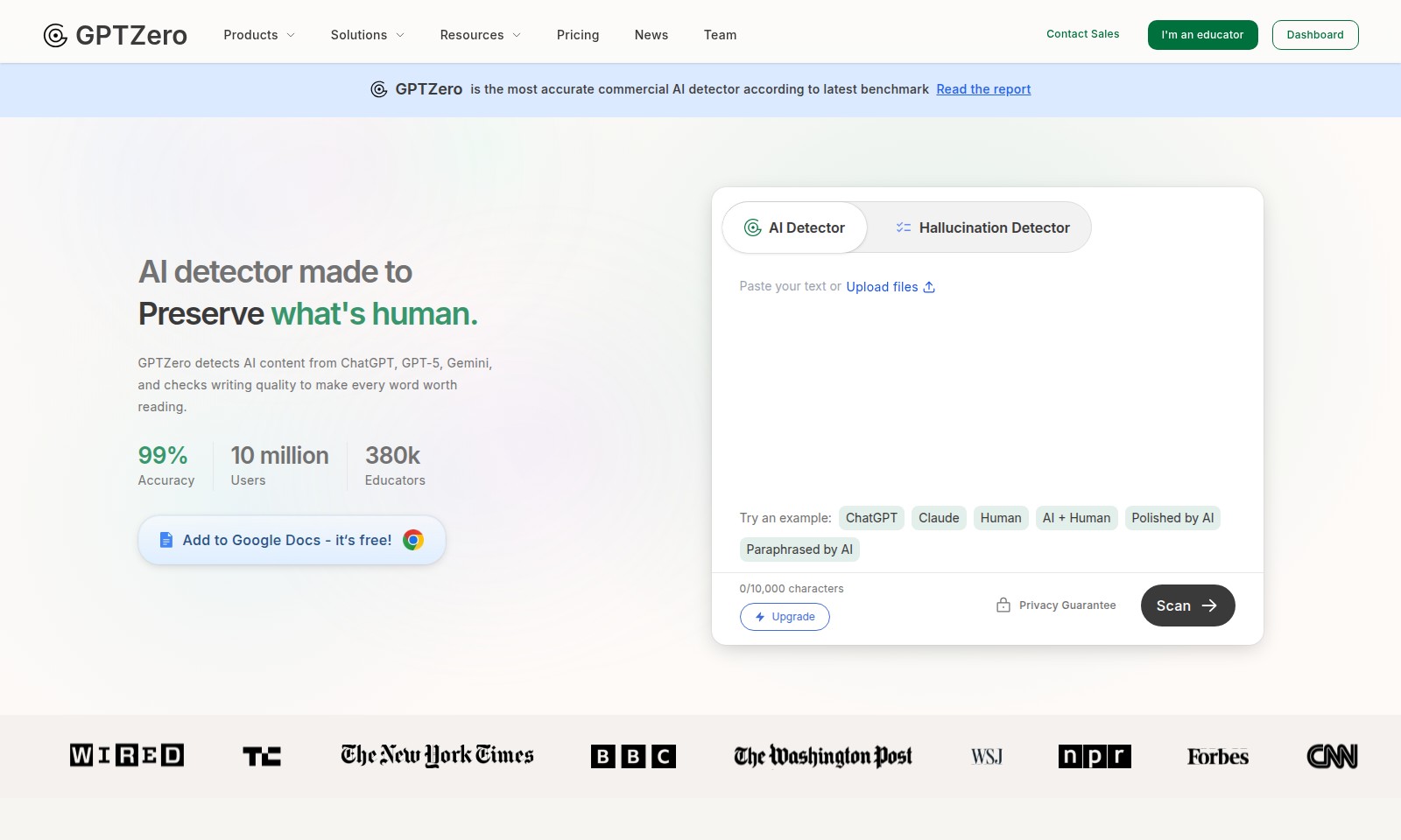 AI Resume Checker AI Resume Checker - GPTZero cung cấp các giải pháp phát hiện AI mạnh m