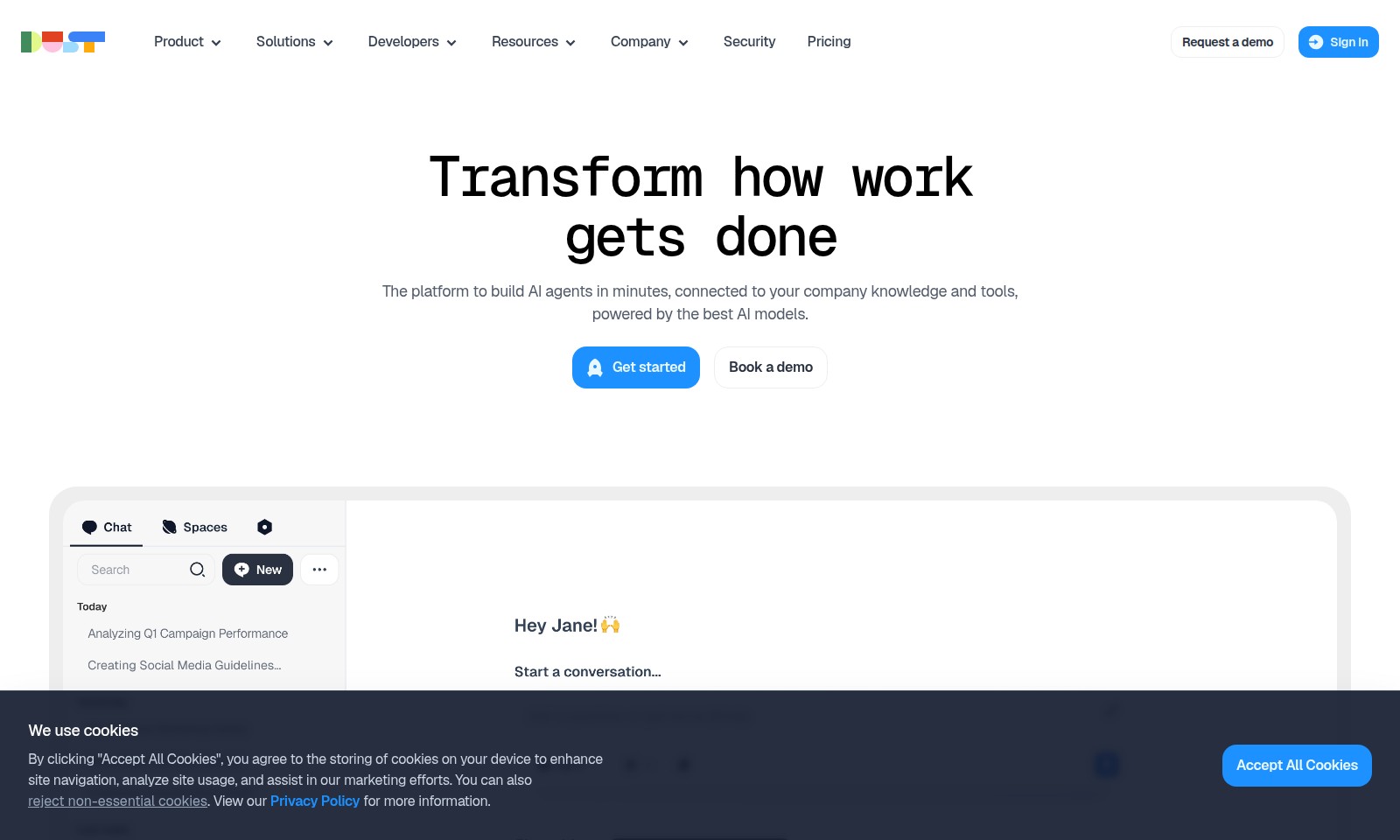 Dust Dust - Dust oferece uma plataforma para criar agentes de