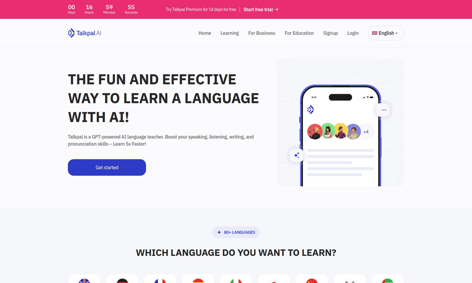 Talkpal Talkpal - Talkpal là một ứng dụng học ngôn ngữ AI cách mạng,