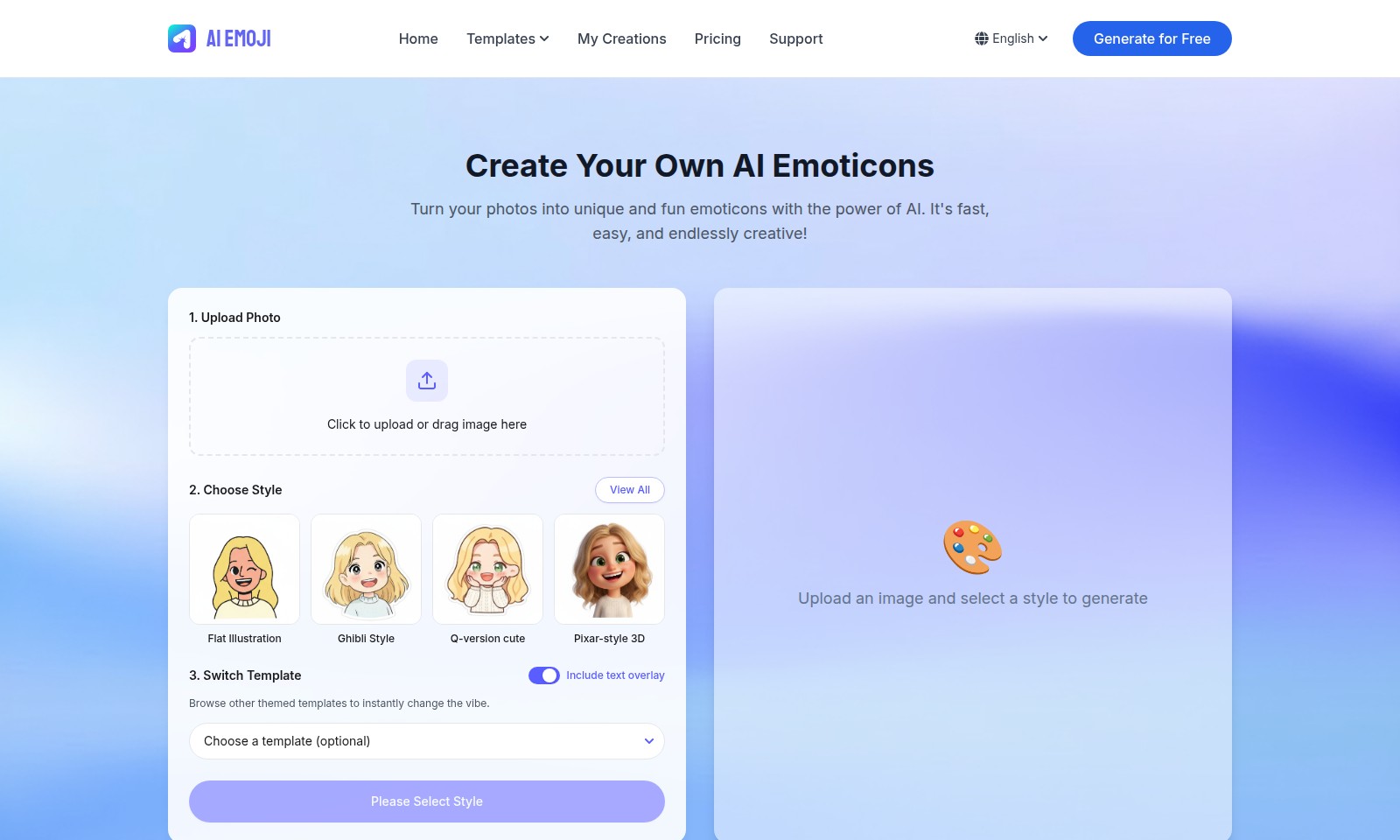 AI Emoji AI Emoji - Generiere benutzerdefinierte Emojis mit KI, indem