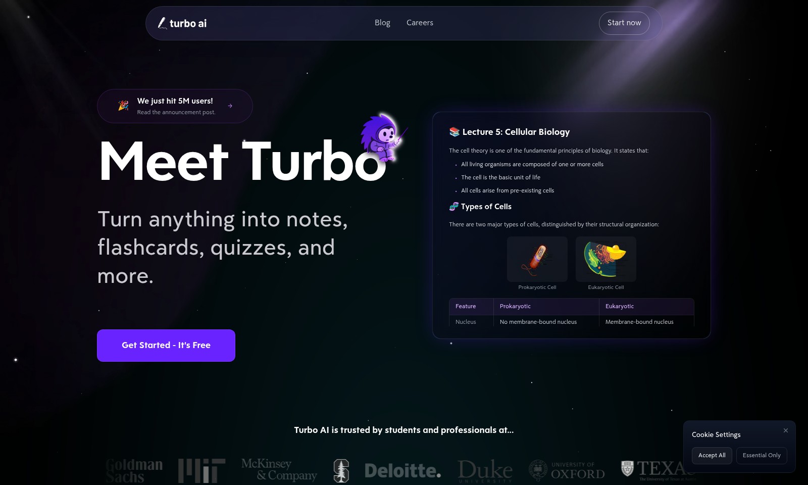 TurboLearn AI TurboLearn AI - ターボAIは、さまざまなコンテンツを学習教材に変換するAI駆動のツールであり、学生が効率的に学習でき