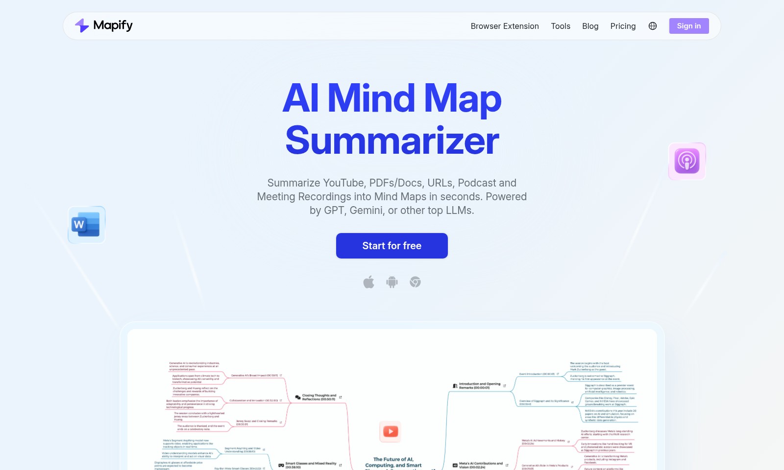 Mapify Mapify - Mapify is an innovative AI tool that helps users s