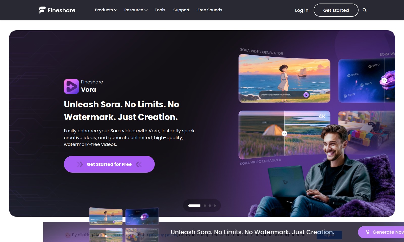 Vora Vora - Fineshare oferece ferramentas com tecnologia de IA
