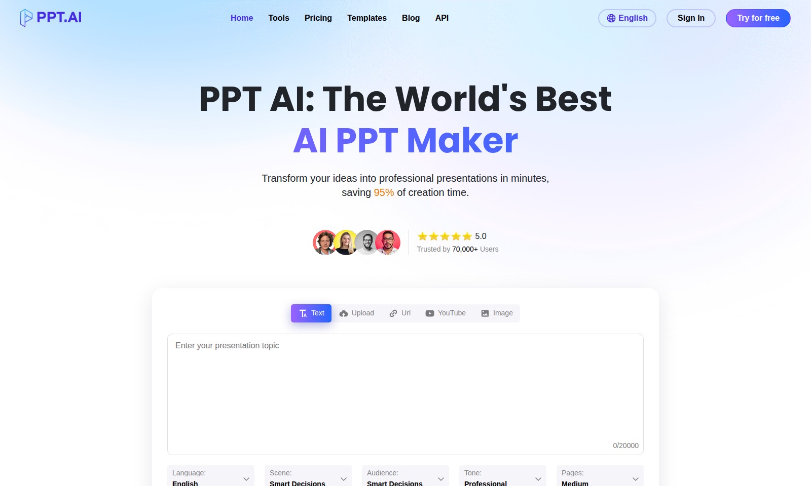 PPT AI PPT AI - PPT AI offers a fast and efficient way to create p