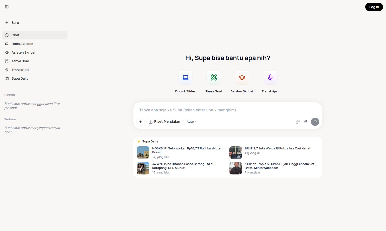 Supa Supa - Supa Daily offers news updates and chat assistance
