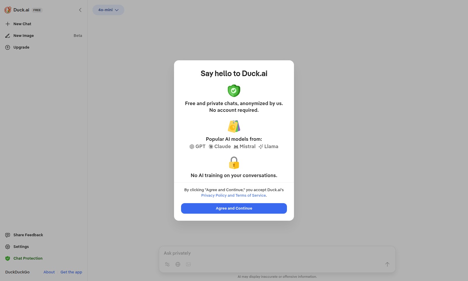 DuckDuckGo DuckDuckGo - Duck.ai cung cấp cho người dùng một nền tảng an to