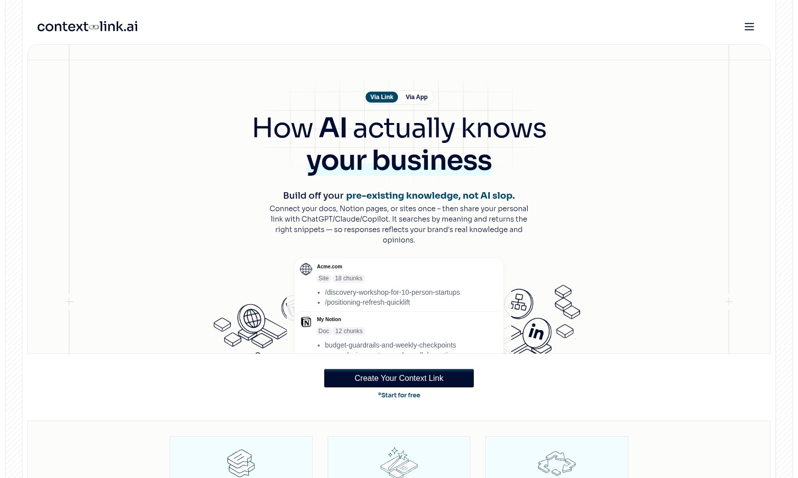 Context Link Context Link - Tận dụng AI để tạo ra các đầu ra giàu ngữ cảnh từ