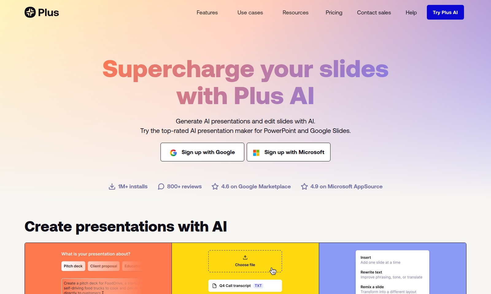 Plus AI Plus AI - Plus AI verbessert Ihre Präsentationen mit Funktio