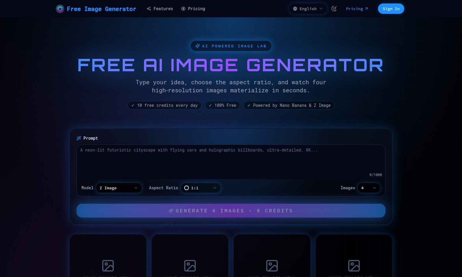 Free Image Generator Free Image Generator - Generador de Imágenes Gratuito es una herramienta