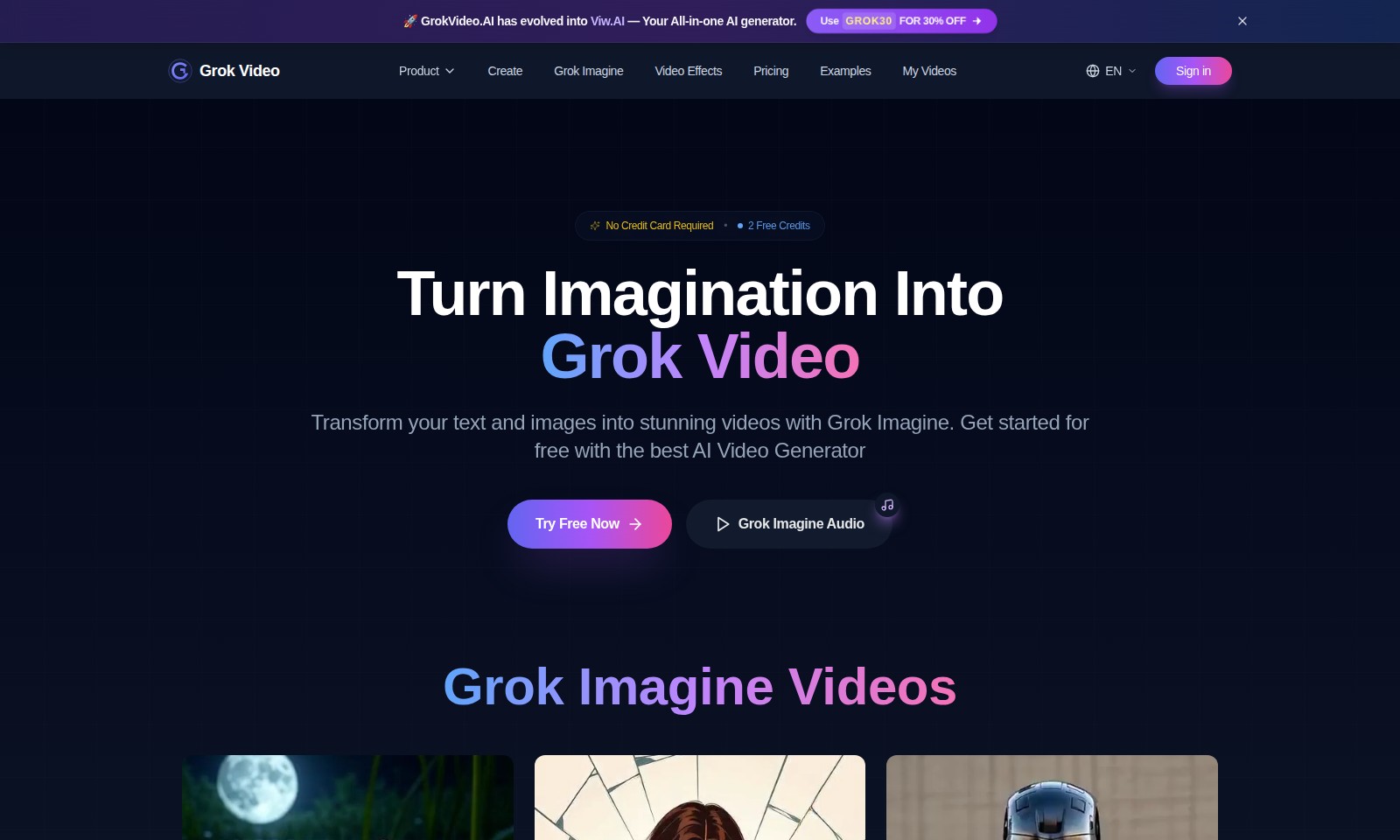 Grok Video AI Grok Video AI - Viw.AI ofrece una plataforma intuitiva para transf