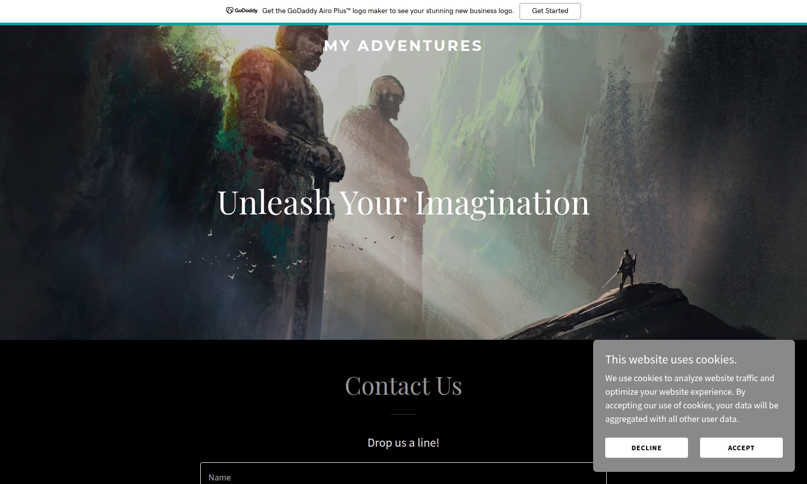 My Adventures My Adventures - GoDaddy Airo Plus™ 로고 메이커를 이용하여 비즈니스를 위한 멋진 로고를 제작