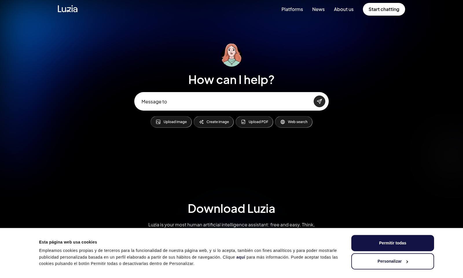 Luzia Luzia - Luzia offers a free and intuitive AI experience, a