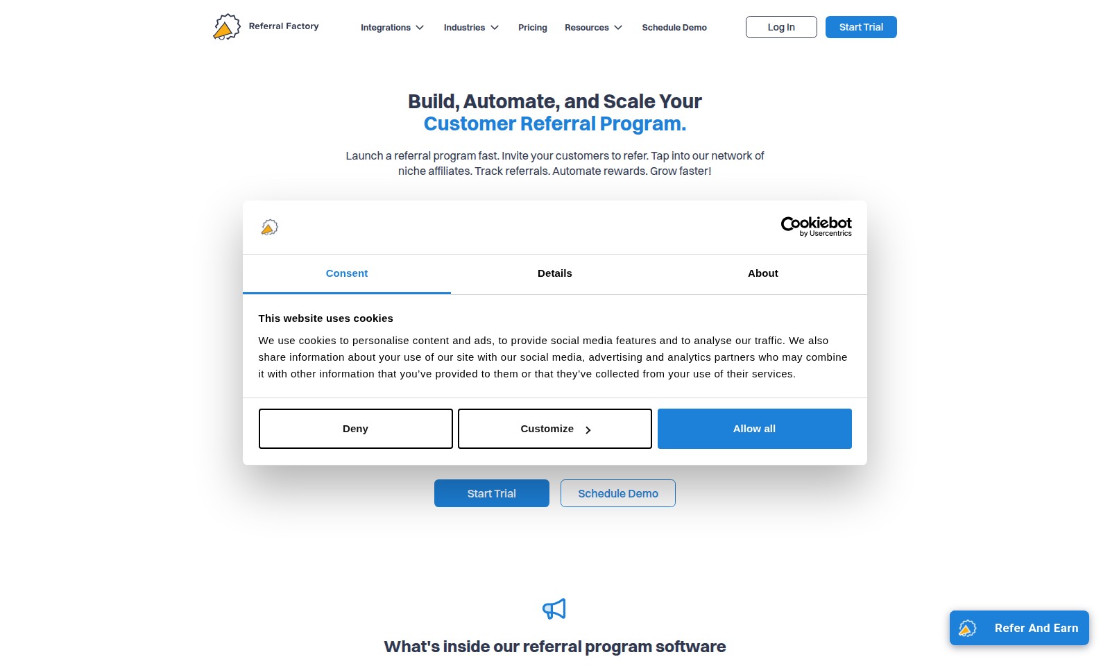 eDesk eDesk - Referral Factory offers a no-code platform to crea