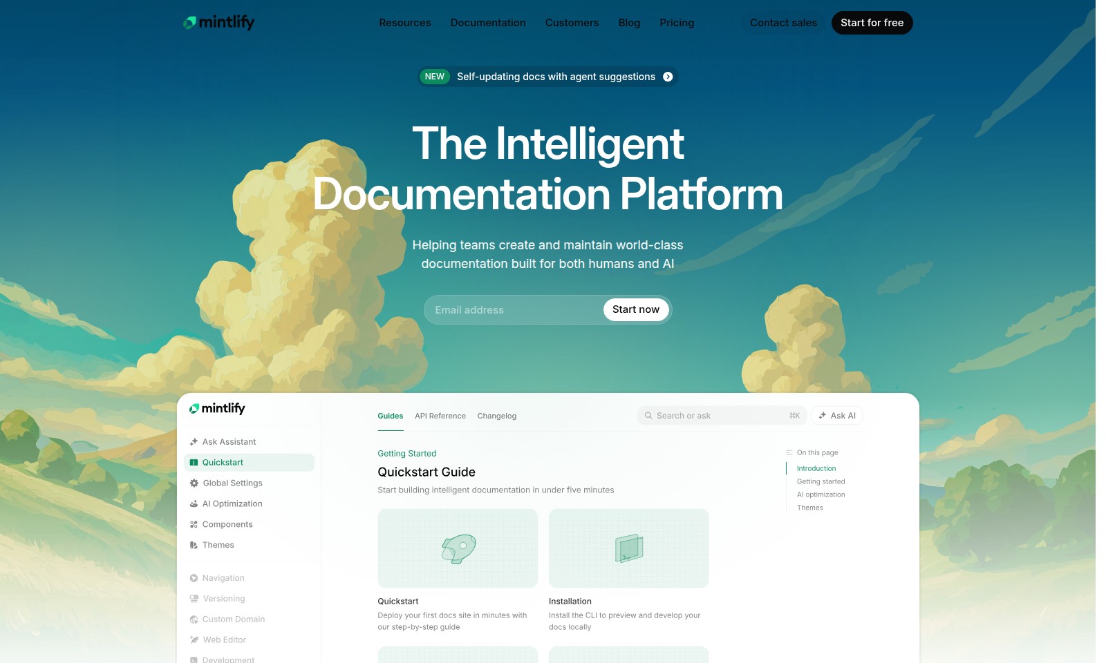 Mintlify Mintlify - Mintlify bietet eine sich selbst aktualisierende D
