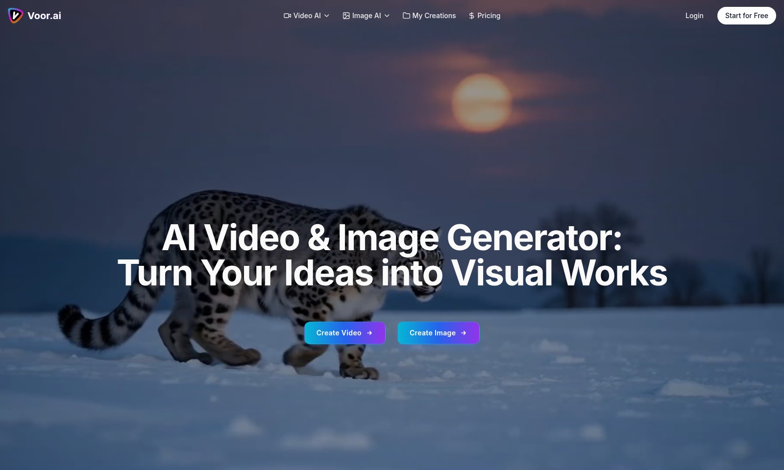 Voor AI Voor AI - Voor.ai offers advanced AI video and image generat