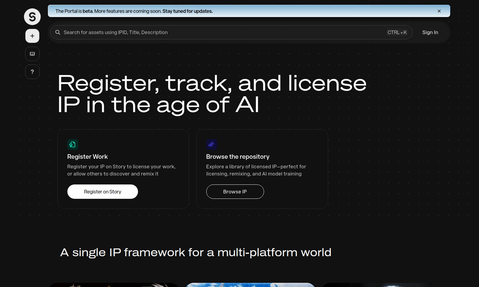 IP Portal IP Portal - The Portal offers an easy way to manage and licens
