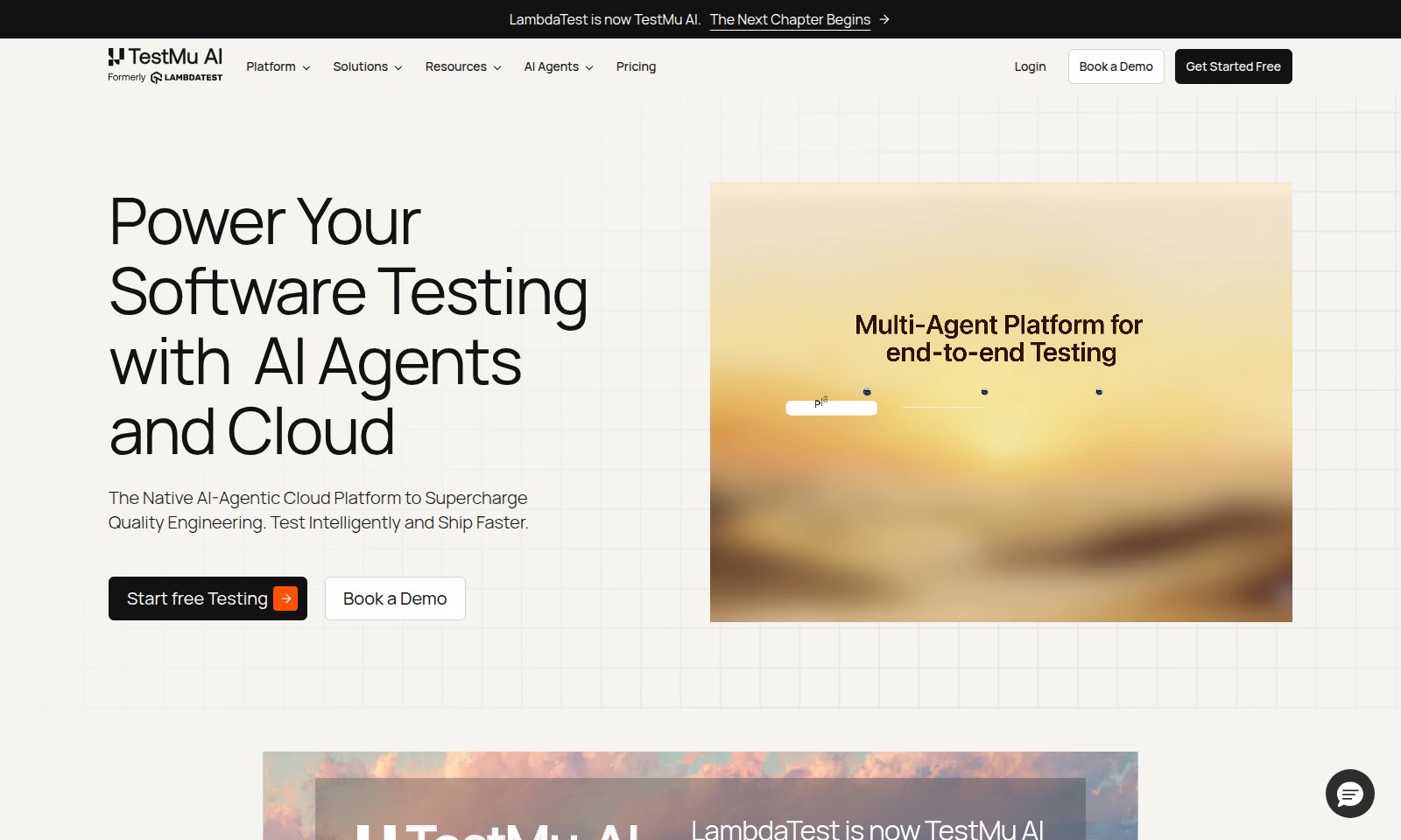 LambdaTest LambdaTest - TestMu AI는 테스트, 자동화 및 분석을 위한 AI 네이티브 솔루션으로 품질 공학을