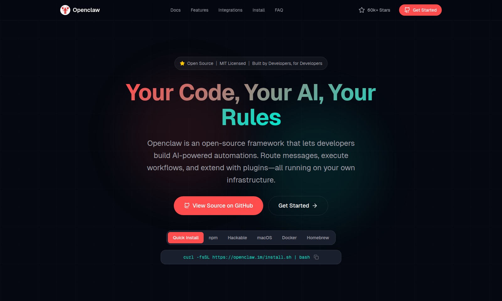 Openclaw Openclaw - Openclaw ist ein Open-Source-Framework für Entwick