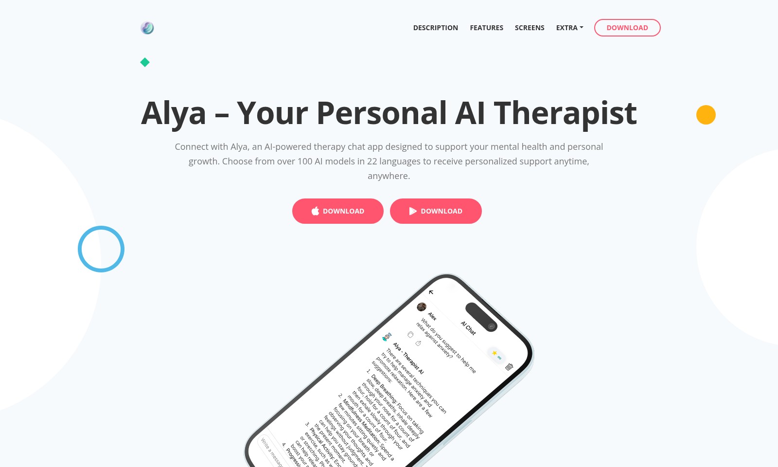 Alya Alya - Alya est une application alimentée par l'IA qui so