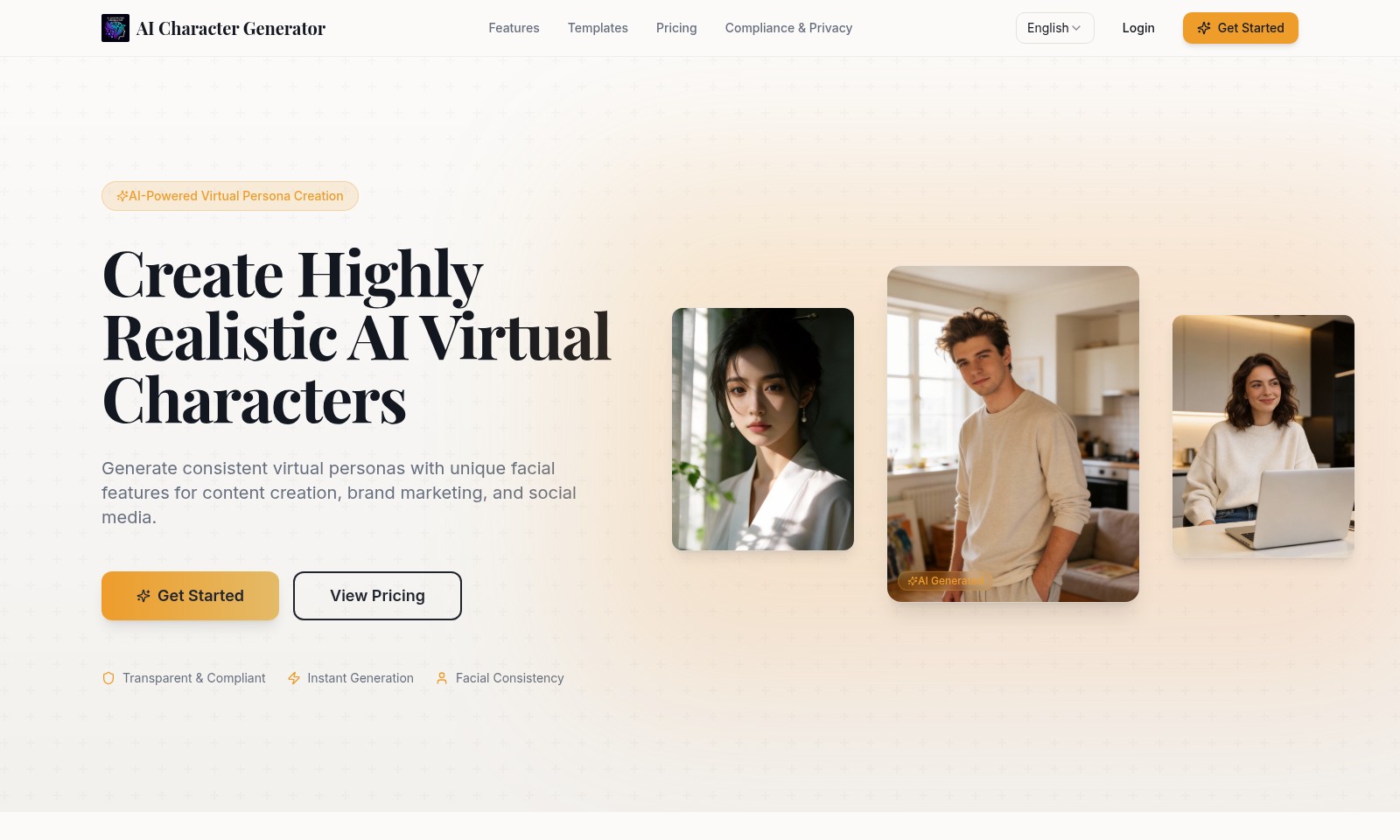 AI Character Generator AI Character Generator - Erstellen Sie einzigartige virtuelle Personas mith