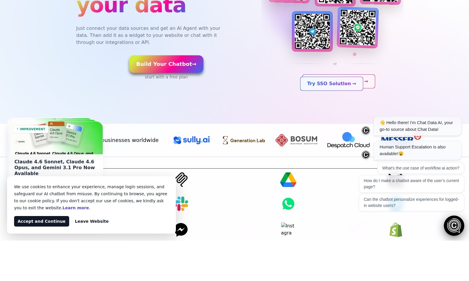 Chat Data Chat Data - Chat Data ermöglicht es Unternehmen, maßgeschneide