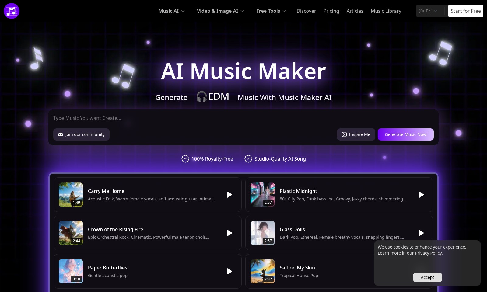AI Music Maker AI Music Maker - AI Music Maker permite a los usuarios crear música