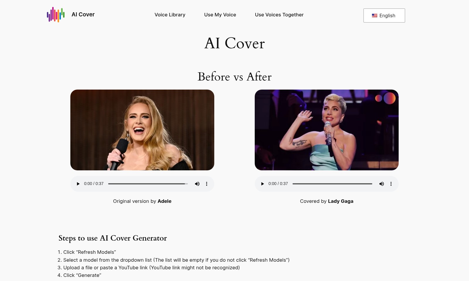 AI Cover Generator AI Cover Generator - Erfahren Sie mehr über die AI-Cover-Technologie, i