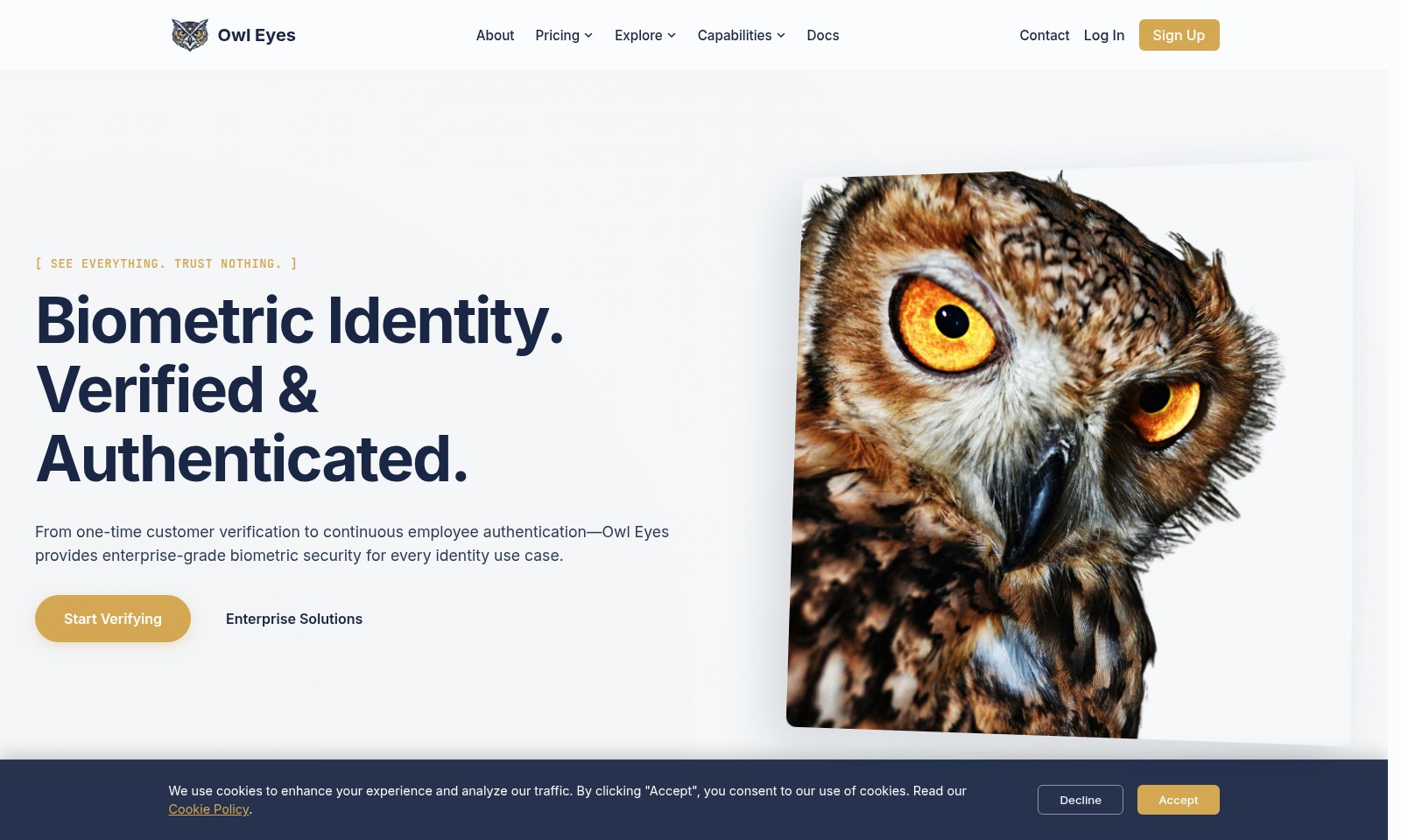 Owl Eyes Owl Eyes - Owl Eyes ofrece soluciones de verificación de iden