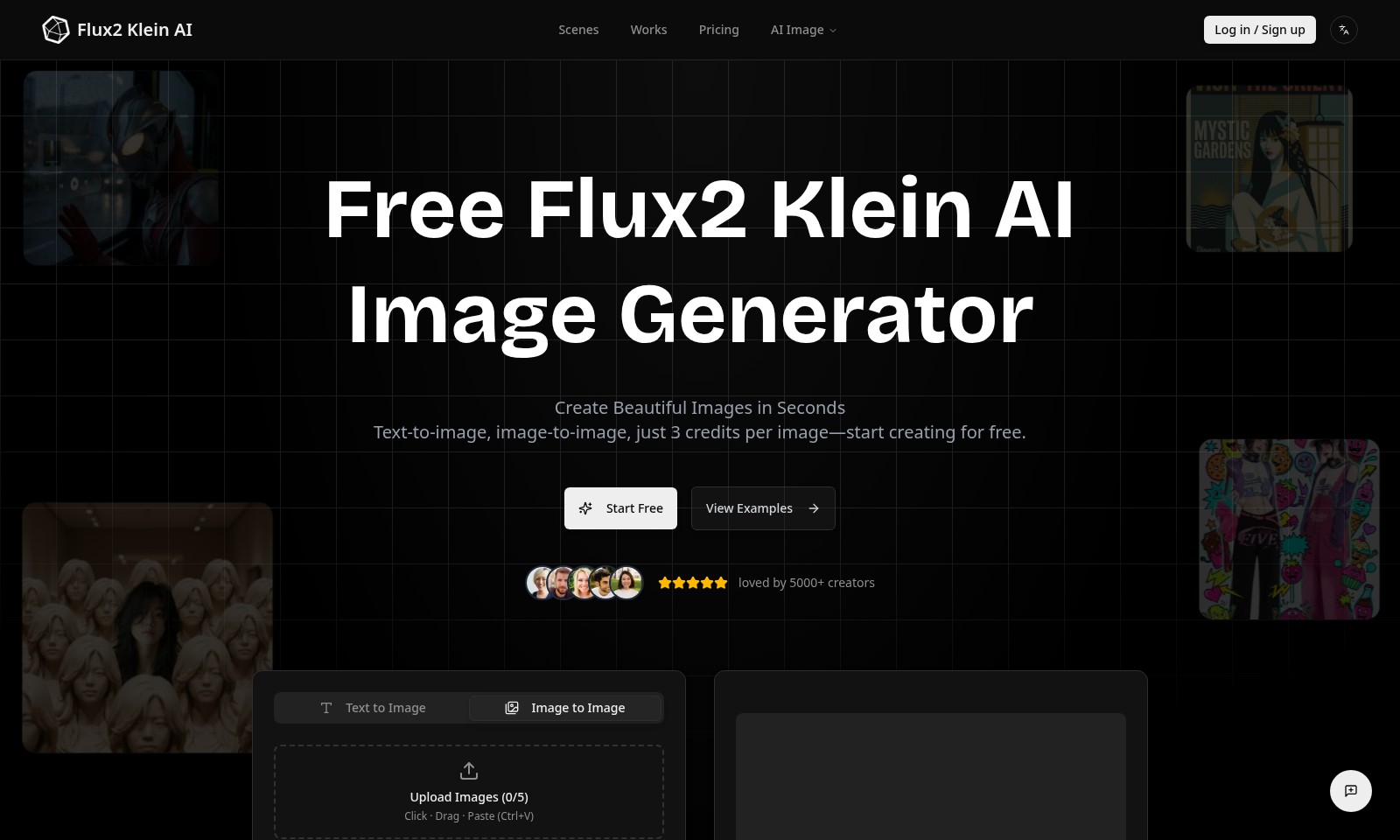 flux2 klein flux2 klein - Flux2 Klein AI는 빠르고, 저렴하며, 간편한 텍스트-이미지 생성 기능을 제공합니