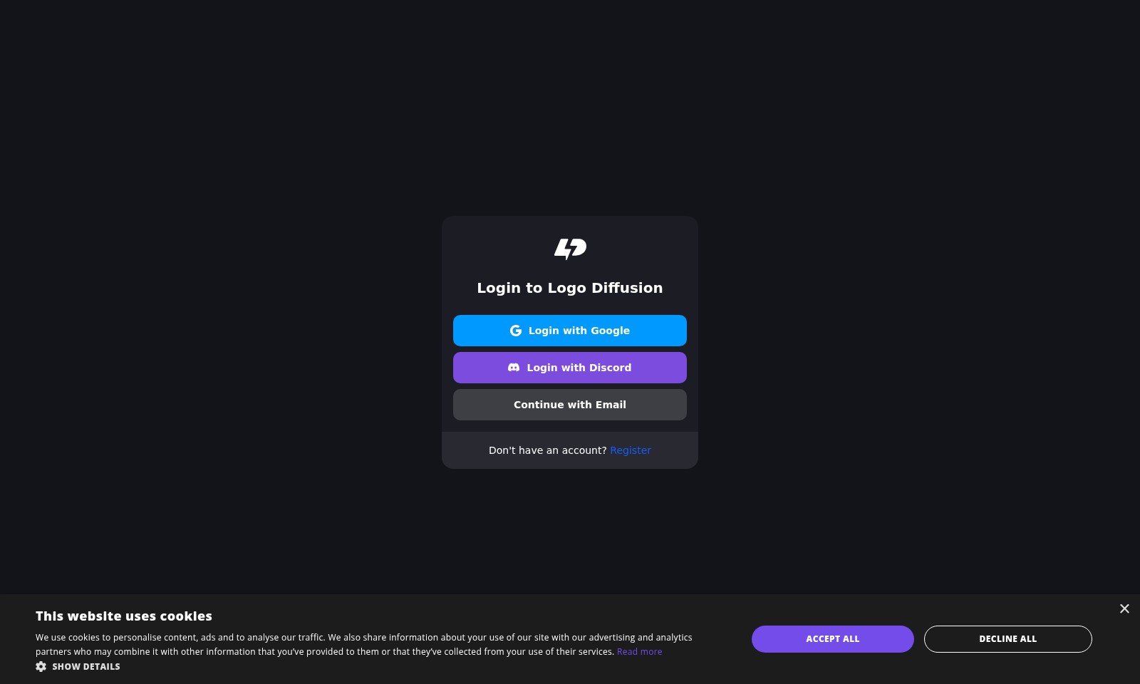 Logo Diffusion Logo Diffusion - Login to Logo Diffusion with various methods or re