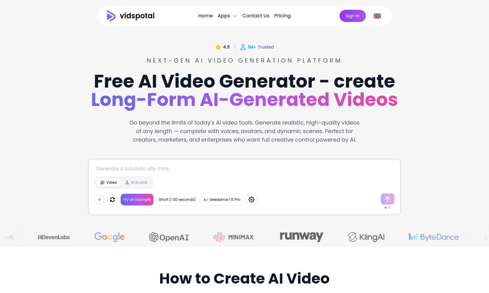 Vidspot AI Vidspot AI - VidSpotAI est une plateforme avancée de génération