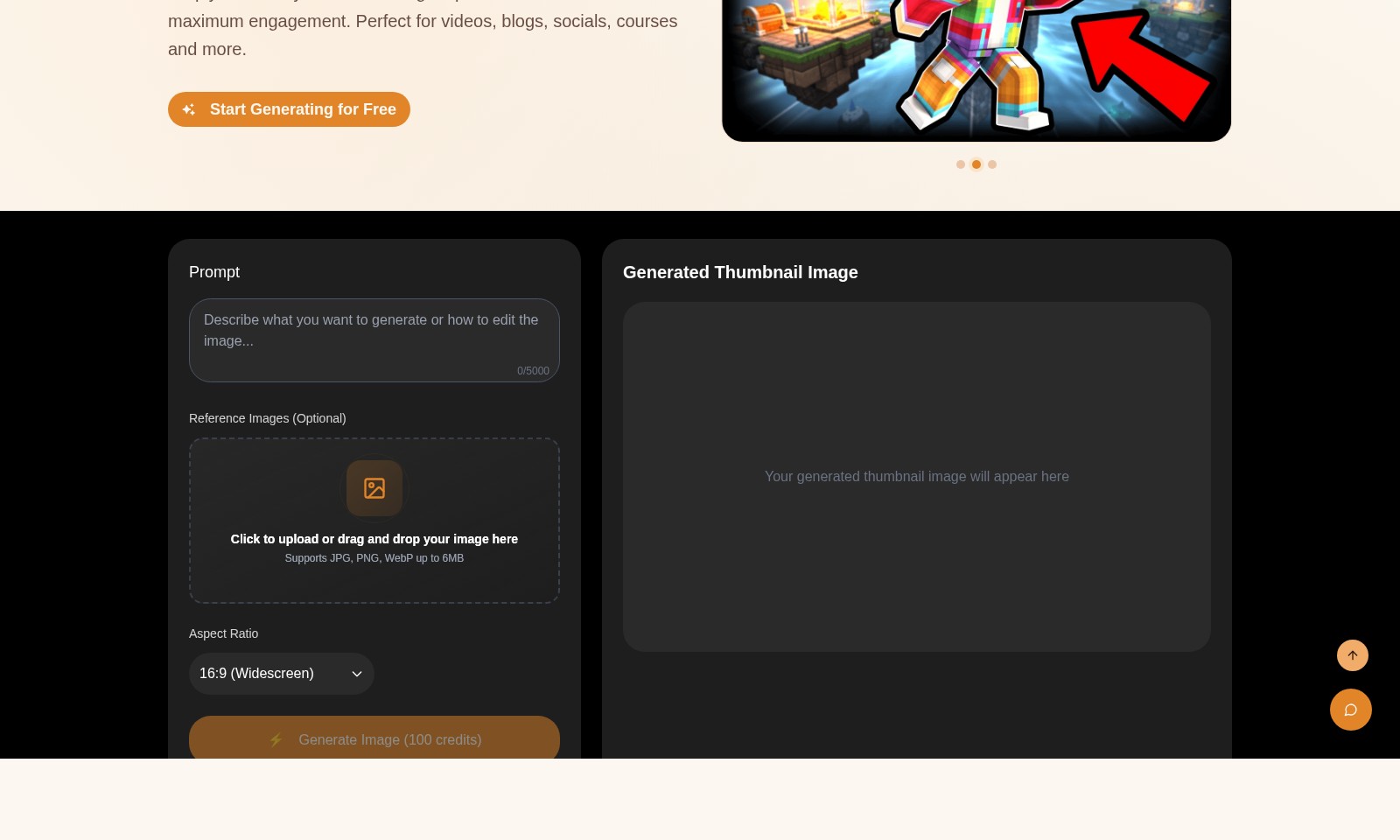 AI Thumbnail Maker AI Thumbnail Maker - AI Thumbnail Maker permite a los usuarios crear mi