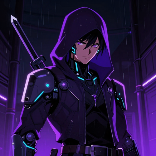 Cyberpunk Neon and Dark Fantasy — AI Anime Art Generator style