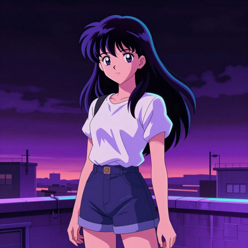 Modern TV Anime and Key Visual Rendering — AI Anime Art Generator style