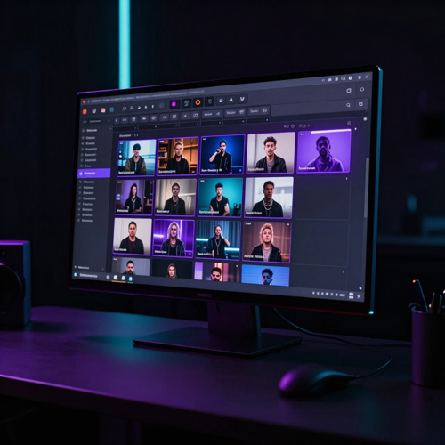 Scheduled Revid AI video thumbnails on a creator dashboard calendar
