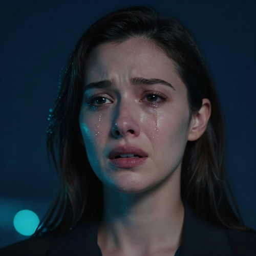Realistic Tears In An AI Crying Effect Video