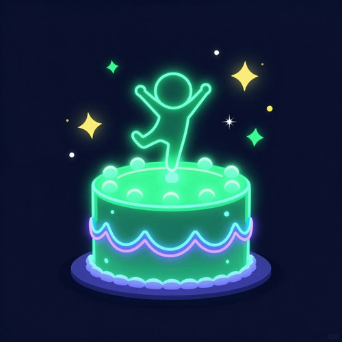 Birthday and good-news gag videos made with Rumpelstiltskin AI