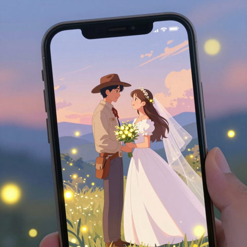 Wedding invitations that get shared with firefly glow