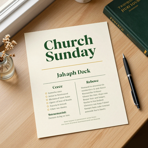 AI Church Flyer Maker: Sunday Flyers, Bulletins and Event Announcements in Minutes