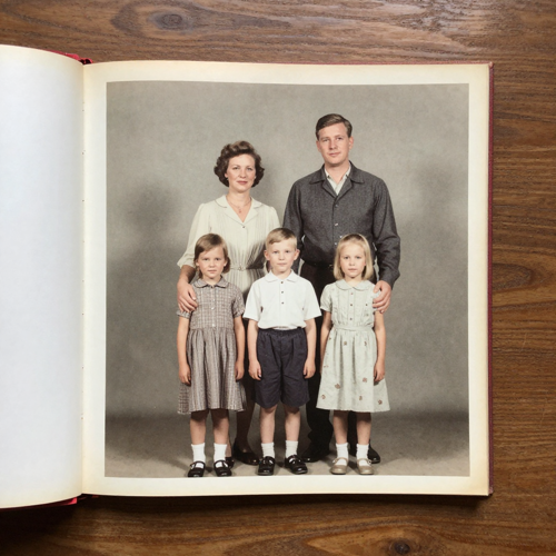 A Faded Scan Sitting In A Family Archive