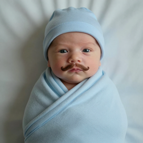 Baby Born With A Mustache: Build The Gag Without A Real Newborn