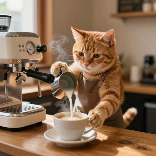 Neighbourhood café, full apron service