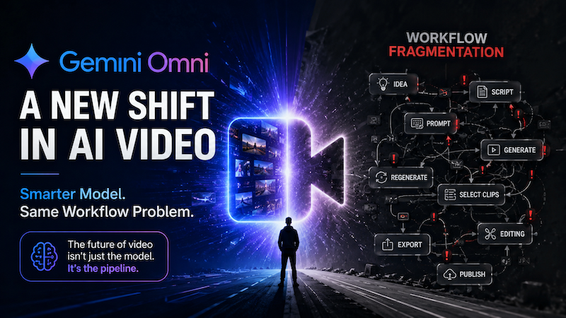 Gemini Omni Signals a Shift in AI Video — But Gemini Omni Still Doesn’t Fix the Workflow Problem